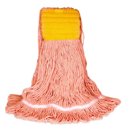 [632125] BVS-BLO4 MOPPE ORANGE 24OZ BRINS ATTACHÉS ET BOUCLÉS AVEC BANDE LARGE