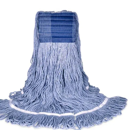 [632144] BVS-BLB4 MOPPE BLEUE 24OZ BRINS ATTACHÉS ET BOUCLÉS AVEC BANDE LARGE