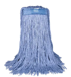 [633320-BL] BVS-FBES20 MOPPE BLEUE 20OZ BRINS COUPÉS AVEC BANDE ÉTROITE