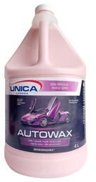 [654004] UNICA-NAX04 ''AUTOWAX'' CIRE VÉGÉTALE LIQUIDE POUR AUTOMOBILE AVEC CARNAUBA 4L