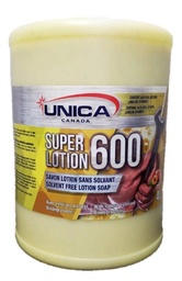 [860605-J] UNICA-S604J ''SUPER LOTION 600'' SAVON LOTION DOUX POUR LES MAINS JAUNE *JUG* 4L