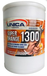[861304] UNICA-1304J ''SUPER ORANGE 1300'' NETTOYANT À MAINS AVEC PIERRE PONCE *JUG* 4L