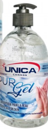 [861903] UNICA-1903P ''PURGEL'' DÉSINFECTANT À MAIN EN GEL INODORE AVEC POMPE 70% 500ML