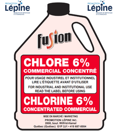 [440209] ''FUSION'' EAU DE JAVEL 6% 4X4L/CAISSE