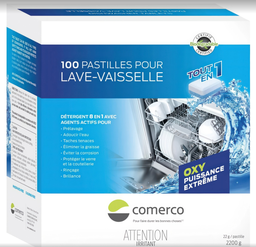 [736660] ''COMERCO'' PASTILLES POUR LAVE-VAISSELLE 100/BOITE