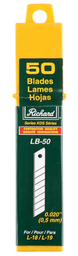 [050005] LB-50 LAMES DE RECHANGE 3/4'' POUR COUTEAU RICHARD L19 ET L18 50/PAQUET