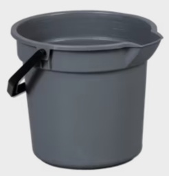 [050014-GR] VILEDA-134492 SEAU ROND+BEC VERSEUR 13 LITRES GRIS