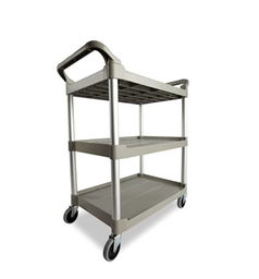 [053424-PL] RUBBERMAID-FG342488PLAT CHARIOT UTILITAIRE DE SERVICE AVEC ROULETTES PIVOTANTES DE 4 PO, CAPACITÉ DE 200 LB, PLATINE